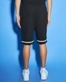 Shop Men's Black Down Town Typography Oversized Shorts-Full