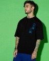 Shop Men's Black Dream Graphic Printed Oversized T-shirt-Full