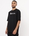 Shop Men's Black Dude Typography Oversized T-shirt-Design