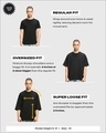 Shop Men's Black E=Mcsquare Graphic Printed Super Loose Fit T-shirt-Design