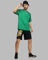 Shop Men's Black Eat My Shorts Graphic Printed Relaxed Fit Shorts