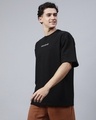 Shop Men's Black Eclectic Cosmic Reflective Printed Oversized T-shirt-Full