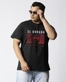 Shop Men's Black El Dorado Graphic Printed Plus Size T-shirt-Front