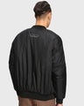 Shop Men's Black Error Typography Oversized Bomber Jacket-Design