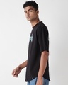 Shop Men's Black Eternal Graphic Printed Oversized T-shirt-Full