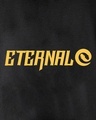 Shop Men's Black Eternal Typography Hoodie-Full