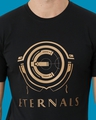 Shop Men's Black Eternals Graphic Printed T-shirt