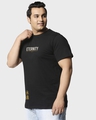 Shop Men's Black Eternity Graphic Printed Plus Size T-shirt-Design