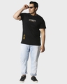 Shop Men's Black Eternity Graphic Printed Plus Size T-shirt-Full