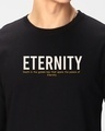 Shop Men's Black Eternity Graphic Printed T-shirt