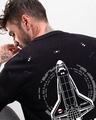 Shop Men's Black Explorer NASA Graphic Printed Oversized T-shirt