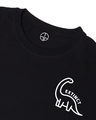 Shop Men's Black Extinct Graphic Printed Oversized T-shirt