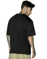 Shop Men's Black Failed Typography Oversized T-shirt-Full