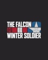 Shop Men's Black Falcon & The Winter Soldier (FWL) Typography T-shirt-Full
