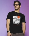 Shop Men's Black Feel Most Alive Graphic Printed T-shirt-Front