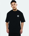 Shop Men's Black Fighter Inside Graphic Printed Oversized T-shirt-Design