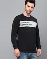 Shop Men's Black Find a Way Typography Slim Fit Sweatshirt-Design