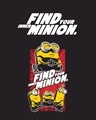 Shop Men's Black Find Your Inner Minion Graphic Printed Oversized T-shirt