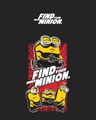 Shop Men's Black Find Your Inner Minion Graphic Printed Vest