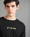 Shop Men's Black Flash Hero Graphic Printed T-shirt