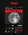 Shop Men's Black Fly Me to The Moon Graphic Printed Sweatshirt