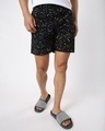 Shop Men's Black Fortune All Over Printed Boxers-Front