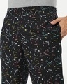 Shop Men's Black Fortune All Over Printed Pyjamas
