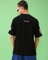 Shop Men's Black Friends & Feelings T&J Graphic Printed Oversized T-shirt-Full