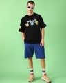 Shop Men's Black Friends & Feelings T&J Graphic Printed Oversized T-shirt