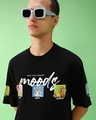 Shop Men's Black Friends & Feelings T&J Graphic Printed Oversized T-shirt