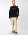 Shop Men's Black Friends Typography T-shirt-Full