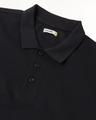 Shop Men's Black Full Sleeve Polo T-shirt