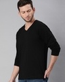 Shop Men's Black Full Sleeve V Neck T-shirt-Design