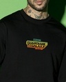 Shop Men's Black Galaxy Ship Graphic Printed Oversized T-shirt