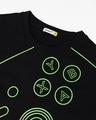 Shop Men's Black Game On Joystick Graphic Printed Oversized Fit T-shirt