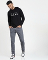 Shop Men's Black Game Over Minimal Typography Hoodie T-shirt-Design