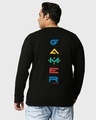Shop Men's Black Gamer Respawn Typography Plus Size T-shirt-Design