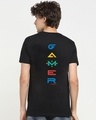 Shop Men's Black Gamer Respawn Typography T-shirt-Design