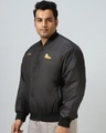Shop Men's Black Garfield All Around Graphic Printed Oversized Plus Size Jacket-Design