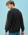 Shop Men's Black Garfield Graphic Printed Oversized Sweatshirt-Full