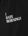 Shop Men's Black Garfield Hates Mornings Graphic Printed Oversized T-shirt