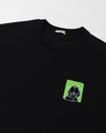 Shop Men's Black Garfield Hates Mornings Graphic Printed Oversized T-shirt