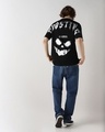 Shop Men's Black Ghosting Graphic Printed Oversized T-shirt