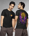 Shop Men's Black Gohan Graphic Printed T-shirt-Front