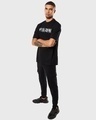 Shop Men's Black Gojo Domain Graphic Printed Oversized T-shirt