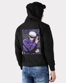 Shop Men's Black Gojo Graphic Printed Hoodie-Front