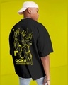 Shop Men's Black Goku Graphic Printed Oversized T-shirt-Design