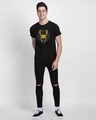 Shop Men's Black Golden Helmet (AVL) Printed T-shirt-Full