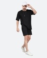 Shop Men's Black Good Things Takes Time Typography Oversized Co-ordinates-Design