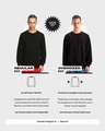 Shop Men's Black Goosebumps Graphic Printed Oversized Sweatshirt-Full